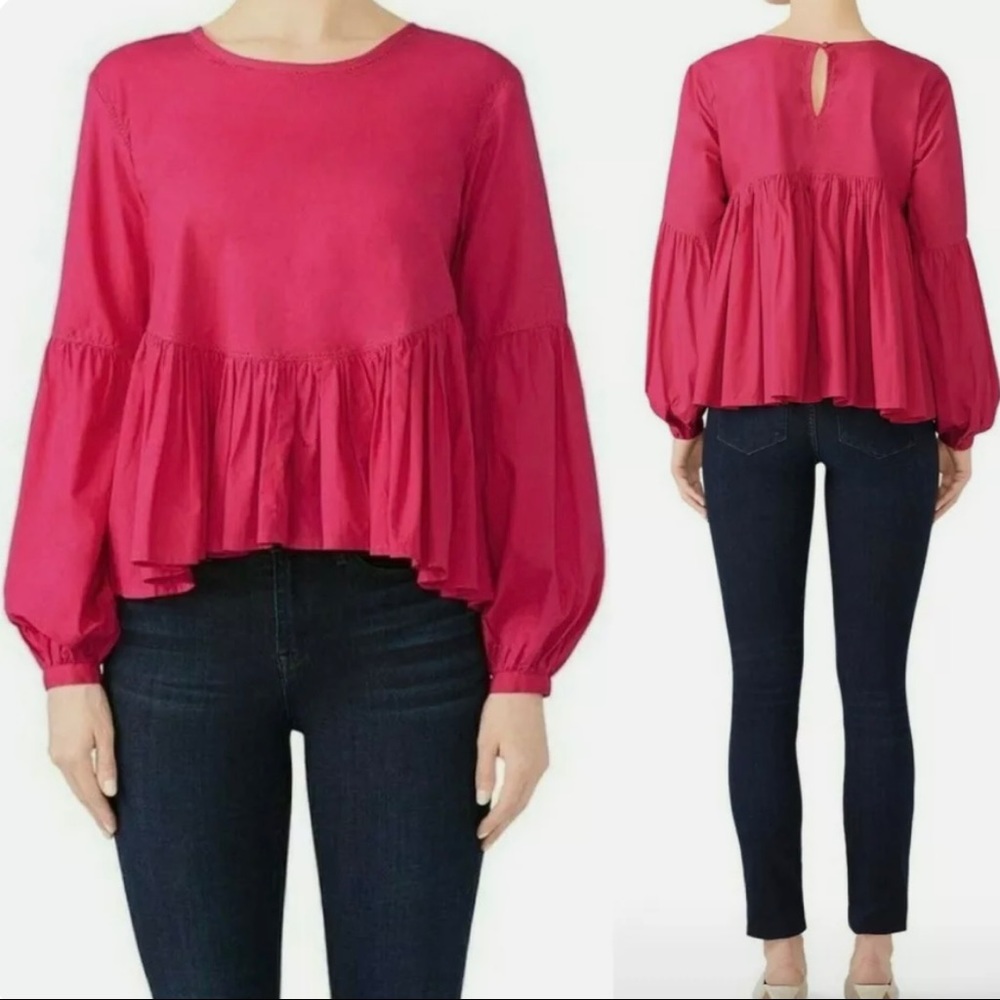 Joie Haukea Shirred Top Pink Size XS